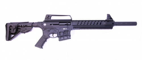 HUGLU XR 7 BLACK к.12Х76 [TACTICAL 10-ЗАР. 2 ДОП.МАГАЗИНА]