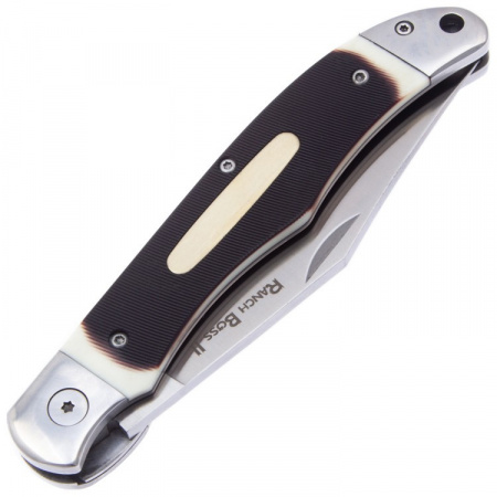 Нож CS_20NPM1 Ranch Boss II - складной, сталь SK-5, рукоять коричнево-белая