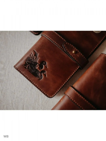 Портмоне (Коричневый, Утки)