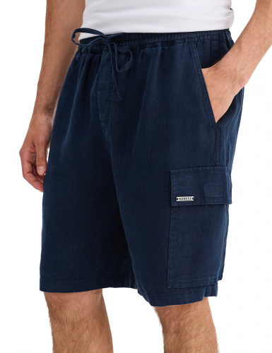 ШОРТЫ NORVEG LINEN  С КАРМАНАМИ МУЖСКИЕ ЦВЕТ ТЕМНО-СИНИЙ