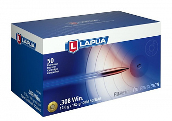 Патрон к.308Win 12,0гр .LAPUA Scenar HPBT 1шт