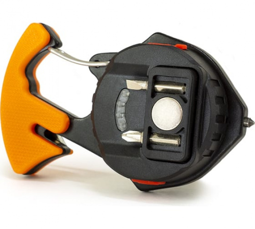 Фонарь-мультитул ЯРКИЙ ЛУЧ KM-143 "Муравей" COB-брелок max400лм +red, 2 биты, ак