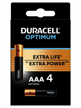 Батарейка LR 3 Duracell Optimum 4xBL