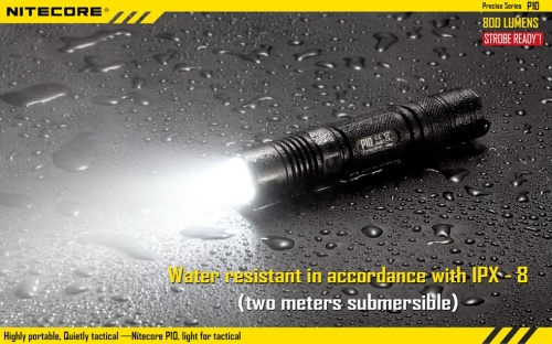 Фонарь P10 Cree XM-L2800 люмен 26часов 193м  2*CR123*1*18650 c чехлом в комплект