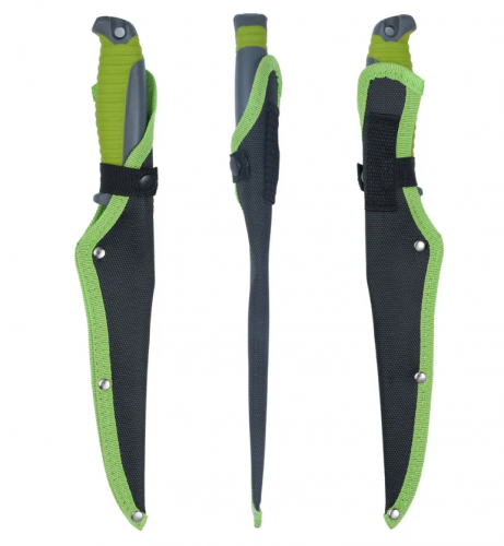 Нож HL Fillet Green+Grey, клинок 20,2см