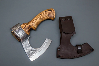 Топор "Скинер 2.1" кован.ст. У8, рукоять из ценных пород дерева