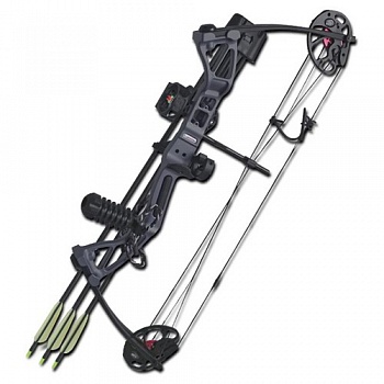 Лук блочный Interloper "Рекс" (20-29" 28-45lbs) черный (с комплектацией)