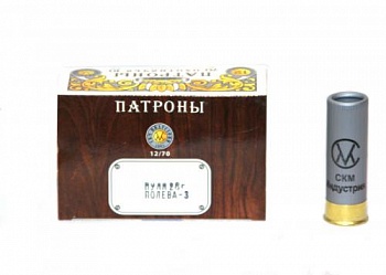 Патрон к.12х70 пуля Полева-3 СКМ 28гр 1уп/10шт
