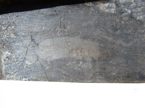 Лопата малая пехотная "обр. ВОВ" РККА С КЛЕЙМАМИ "1944" и "НШЗ" Нейво-Шайтанский