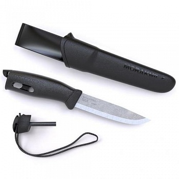 Нож Morakniv Spark Black, нержавеющая сталь, цвет черный Нож Morakniv Spark Black, нержавеющая сталь, цвет черный
