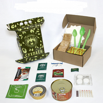 Сухой паек РАЗОВЫЙ "УЖИН" Вариант 2 (ИРП-УЖИН2) СПЕЦПИТ