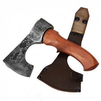 Топор "Скинер 2,1" кован.ст. У8, рукоять из ценных пород дерева