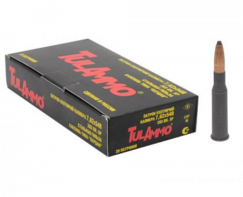 Патрон к.7,62х54R SP 203gr (13,0гр) стальная гильза, б/мТПЗ 1уп/20шт