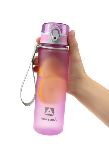 Бутылка тритановая 720-500 лавандовая матовая, с ситечком