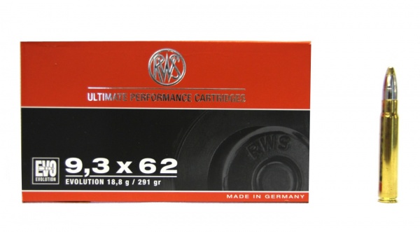 Патрон к.9,3х62 18,8гр Evolution Power Bonded RWS (н) 1шт