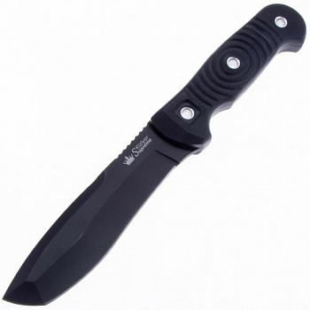 Нож VENDETTA D2 BT G10-BH Black (Black Titanium, G10 Black Handle, Black MOLLE