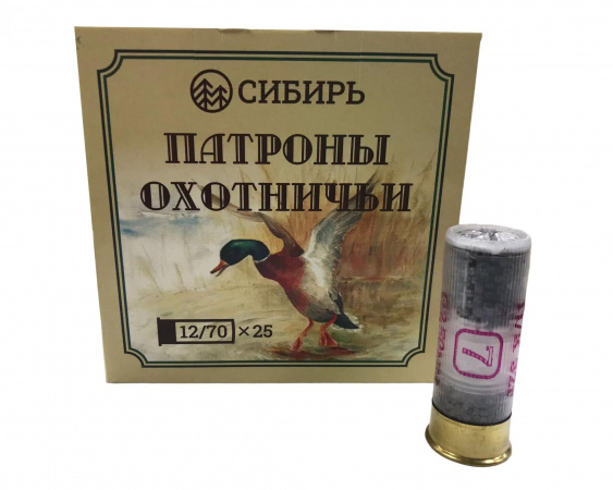 Патрон к.12х70 №7 32гр 1уп/25  СИБИРЬ