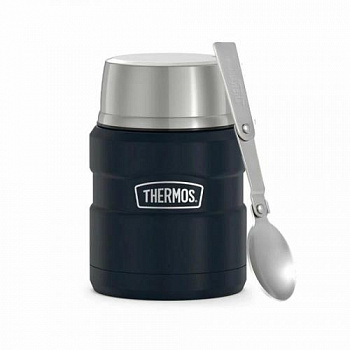 Термос для еды THERMOS KING SK-3000 MMB 0,47L, складная ложка из нержавеющей ста