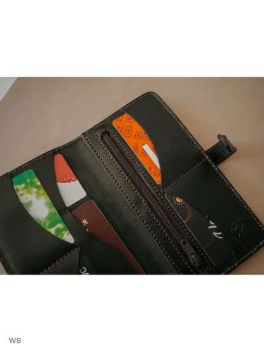 Портмоне (Черный, Охотник с собакой)