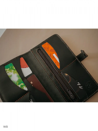 Портмоне (Черный, Охотник с собакой)