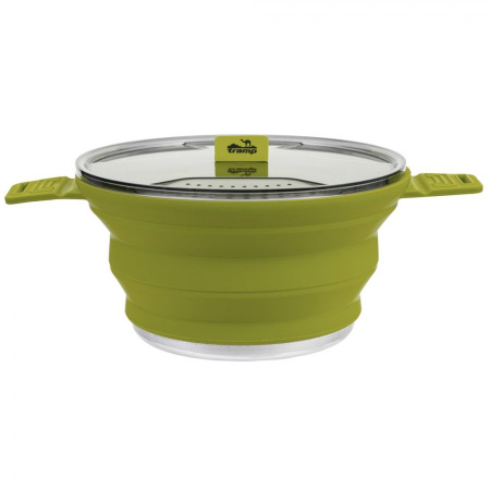 Котелок силиконовый Tramp 2,5л (оливковый)