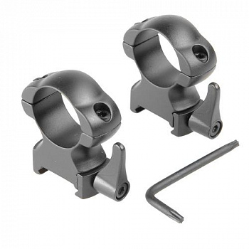 Кольца Veber 2521 HS Weaver 25,4мм быстросъемные высокие (сталь)