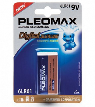 Батарейка 6LR61 Pleomax 1xBL