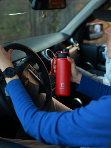 Термос "Арктика" 708-530S красный ( с доп пробкой  с питьевой системой)