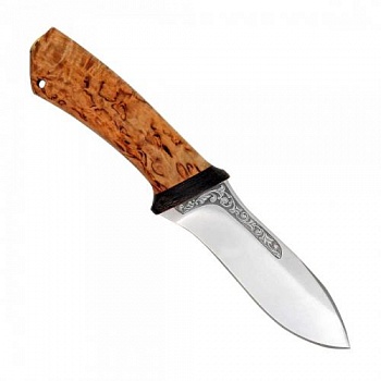 Нож разделочный "Скинер" карельская береза, 95х18