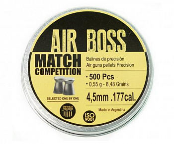 Пуля пневм. APOLO AIR BOSS " Match",  4,5 0,55гр. (500 шт.)