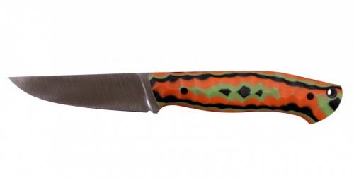 Нож "Челнок", удлиненный. Накладной монтаж. Сталь клинка - CPM S90V, финиш - поп