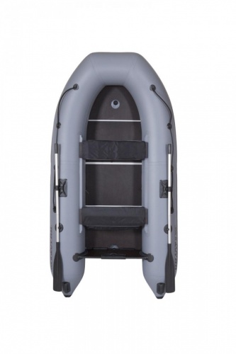 Лодка Пилот М-320 черно-серая+дно