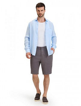 ШОРТЫ NORVEG LINEN МУЖСКИЕ CASUAL ЦВЕТ СЕРЫЙ,