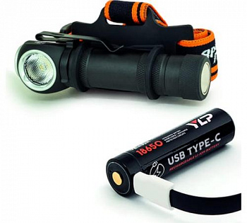 Фонарь ЯРКИЙ ЛУЧ LH-700 ENOT PRO ACCU налобн/ручной Osram P9 700лм, акк YLP 1865