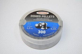 Пуля пневм. "Domed pellets", 0,68 г. 4,5 мм. (300 шт.)