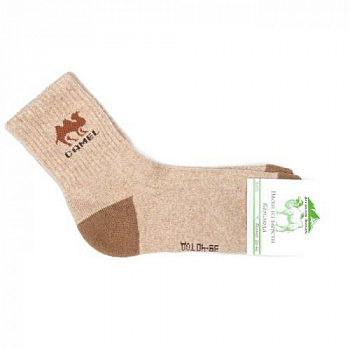 Носки Шерсть Верблюда Бежевый-т.коричневый