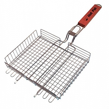 Решетка-гриль универсальная глубокая большая 58(+5)х38х28х4см HotPot