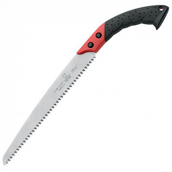 Пила F2C 365/24 - нескладная с ножнами, рукоять черн-красн.пластик, сталь SK5
