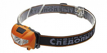 Фонарь налобный "СИБИРСКИЙ СЛЕДОПЫТ-Кварк", 1 COB + 2 LED, 3хААА