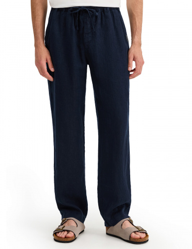 БРЮКИ NORVEG LINEN МУЖСКИЕ ЦВЕТ ТЕМНО-СИНИЙ,