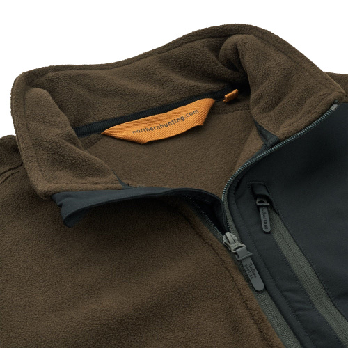 КОФТА ФЛИСОВАЯ NORTHERN HUNTING KETTIL 3000 ЦВЕТ DARK GREEN/GREY