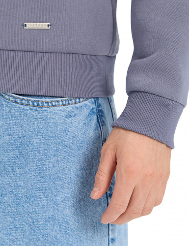 СВИТШОТ NORVEG COTTON СЕРЫЙ