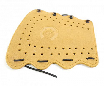 Крага на шнуровке бежевая (замша)