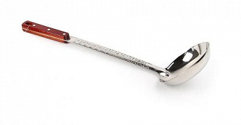 Половник из нерж стали 46.5 см с деревянной ручкой