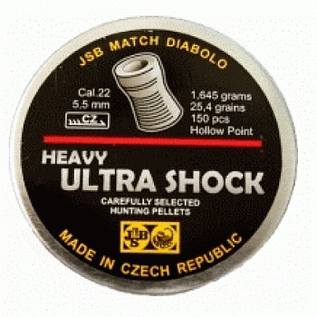 Пуля пневм. JSB Ultra Shock Heavy кал. 5,5 мм 1,645 г (150 шт./бан.)