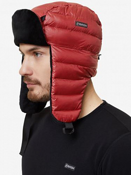 ШАПКА ПУХ D-TUBE HAT КРАСНЫЙ