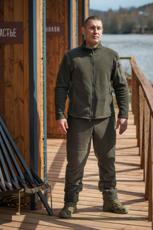 КОСТЮМ ФЛИСОВЫЙ COMFORT 718-016 ТЕМНАЯ ОЛИВА