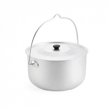 Котелок костровой "СЛЕДОПЫТ" цилиндрический 4,5 л, алюм.