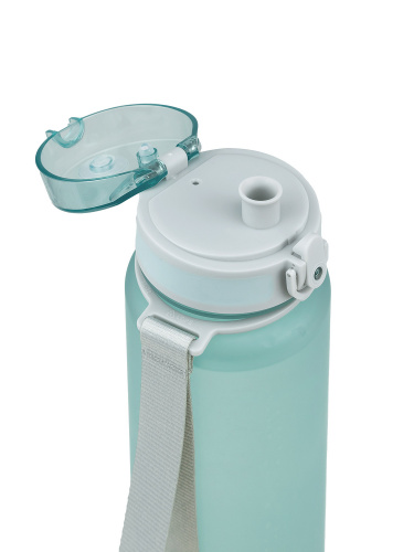 Бутылка тритановая 720-1000 голубая матовая, с ситечком