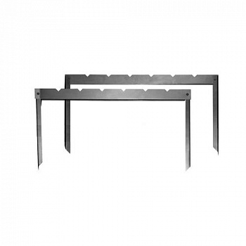 Мангал походный "Следопыт" складной (2 стойки), 500х350 мм, толщина 0,8 мм, без